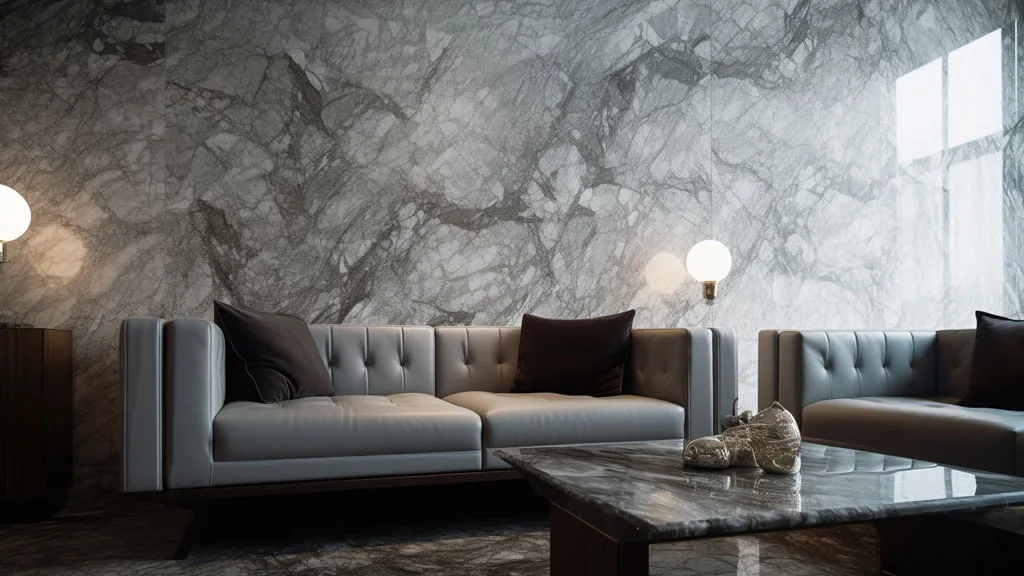Living room marble interior