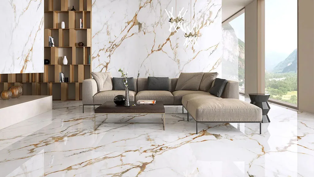 Waiting room marble interior