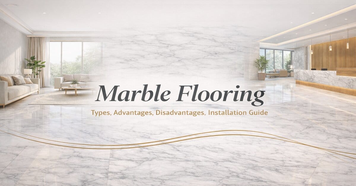 Marble Flooring - Types, Advantages, Disadvantages, Installation Guide